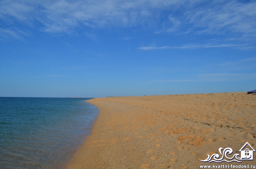 Пляж мыса Опук со стороны Феодосии